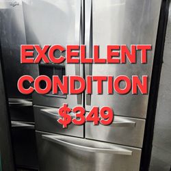 Whirlpool Refrigerator EXCELLENT CONDITION 30 DAYS GUARANTEE 