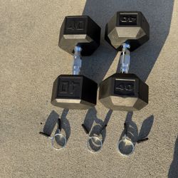 Dumbbells Rubber and Spring Clips