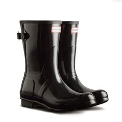 Hunter Rain Boots : Original Short Gloss Black 