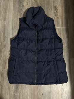 Old Navy, Dark Blue Quilted Vest Women’s Large