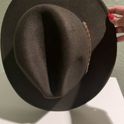 Green felt Hat And Black Hat 