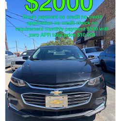 2018 Chevy Malibu No Credit Application 