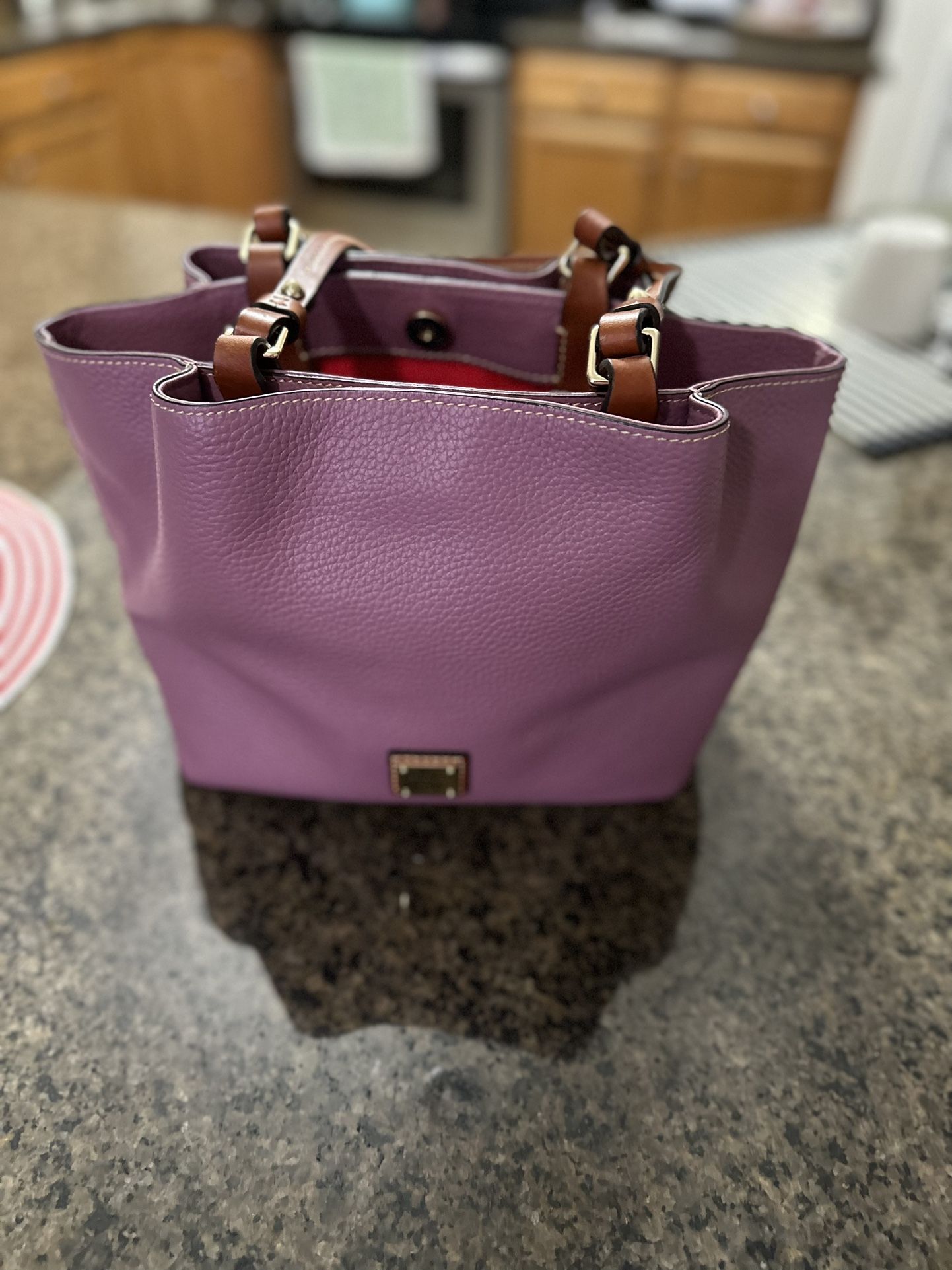 Dooney And Bourke Mauve Leather Handbag