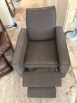 Grey recliner chair
