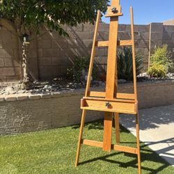 Oak Artist’s Easel For Painting Or Drawing 
