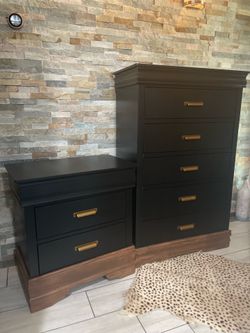 Night Stand and Chest of Drawers Set