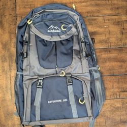 Hiking Backpack Travel Backpack Men's Backpack Large Capacity Extra Large Hiking Bag, Dark Blue, 40L, IQCKPAKIF-B0CNCR28G