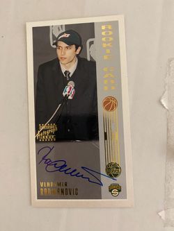 Autographed rookie card