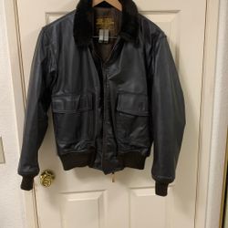 Excelled Leather G-1 leather bomber jacket