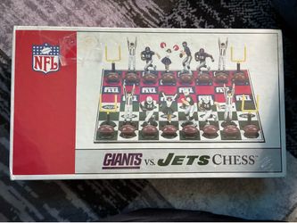 NFL giants vs jets chess set