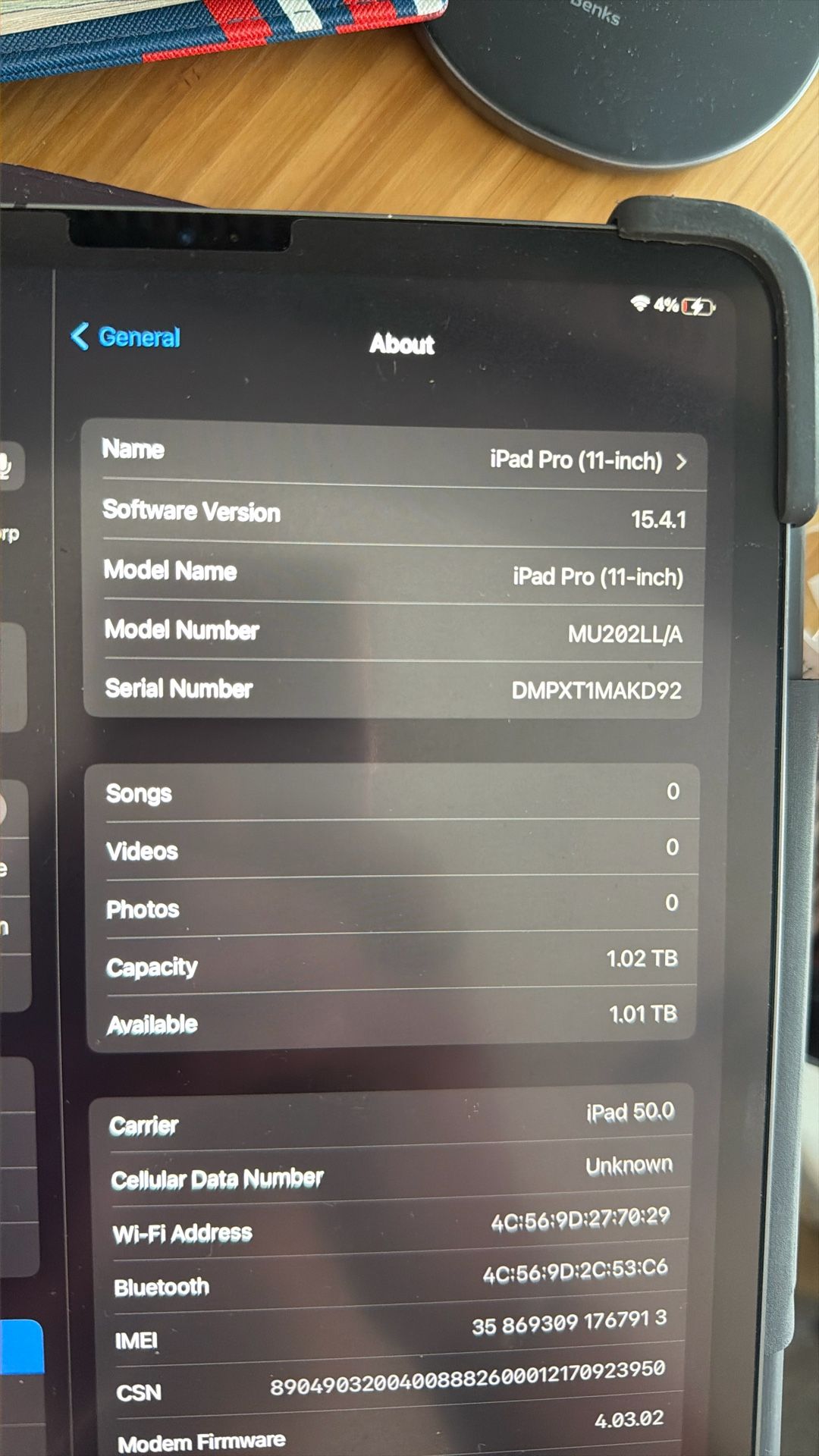 1tb iPad Pro 2018 Like New Cellular Wifi