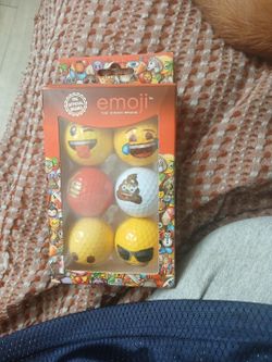 Emoji golf balls