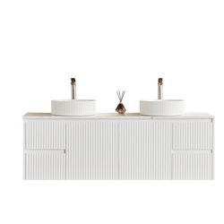  BATHROOM VANITY PVC Bathroom Vanity 60 “With Ceramic Top 59" × 18" × 19.7