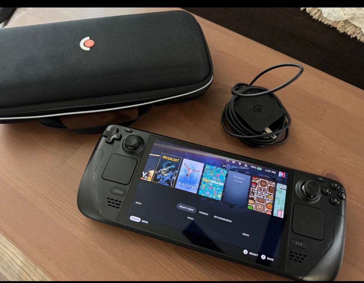 🔥🔥🔥Valve Deck OLED Handheld Console -1TB Excellent w/ Case + Extras