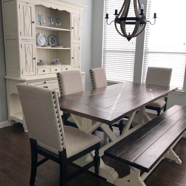 Custom Made Farmhouse Industrial Style Dining Tables.