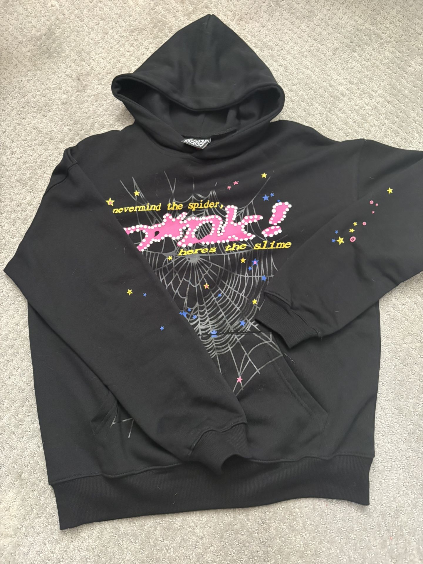 Pink Sp5der Hoodie Medium Men’s