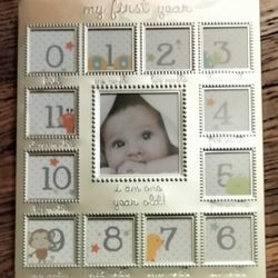 Baby's First Year Photo Frame