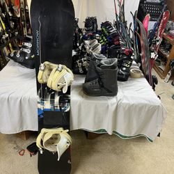 Morrow Snowboard Package With Boots And Bindings 