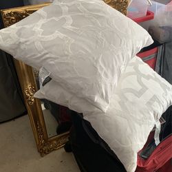 2 White Pillows