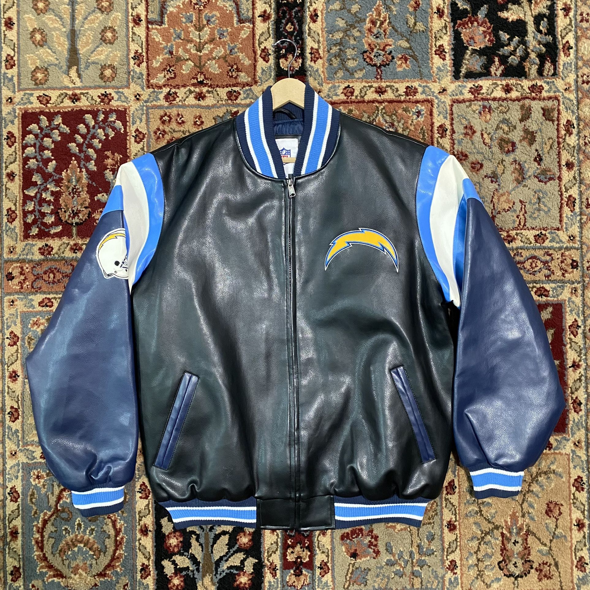 Men’s Vintage NFL Chargers Leather Jacket 
