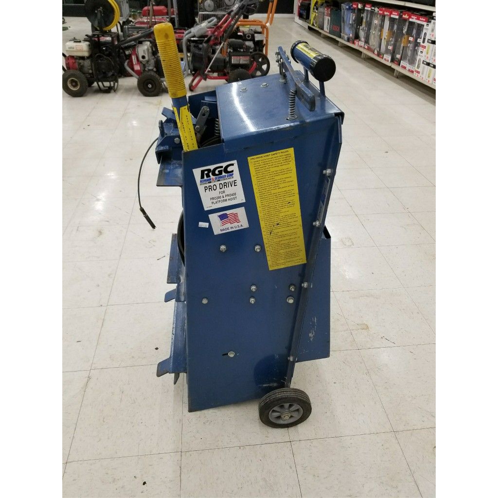 RGC PRO DRIVE (200-400 LBS) PLATEFORM HOIST