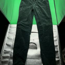 Well Worn Ladies High Rise Luxe Velvet Tapered Pants