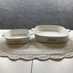 Vintage CorningWare Microwave Browning Dish Lot Bakeware Set
