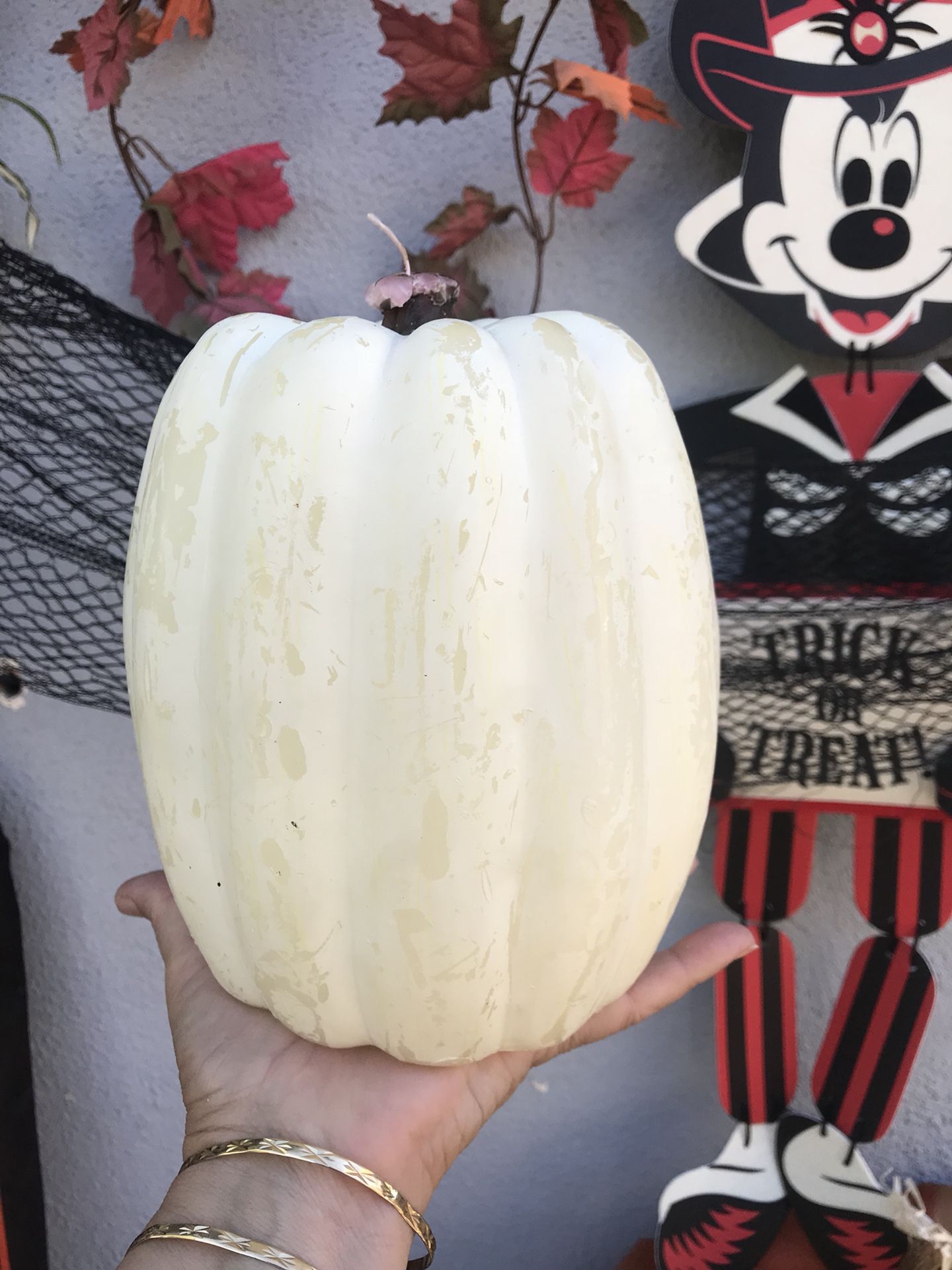 White Pumpkin 🎃 Candle large