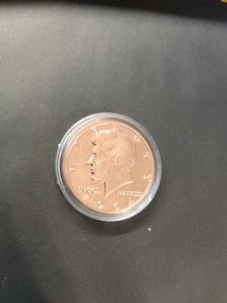 1 Ounce Kennedy 1/2 Dollar Replica Copper Coin