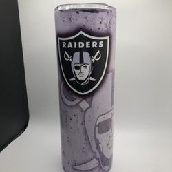Raiders Tumbler Glow in The Dark Green Rider Nation New In Box Stainless Steel Coffee Cup