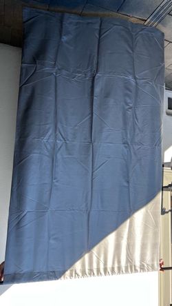 Pottery Barn -Gray Silk Curtains Panel 2 sets