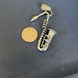 Saxophone Pendant Silver .925 Silver Plata 