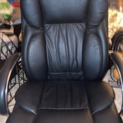 Large oversize leather chair