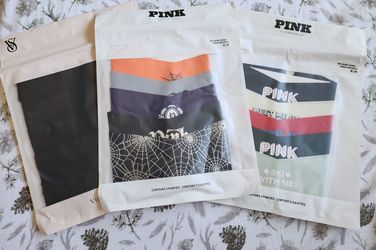 VS,  PINK,  No Show Thong  Size M  ($40 all)