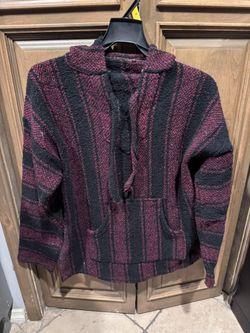 Mexican Serape Poncho Hoodie