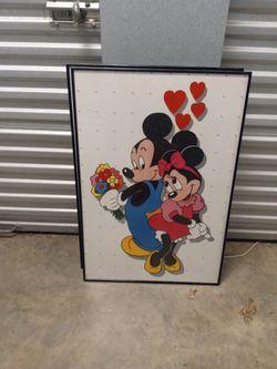 Disney Pictures Good Condition About 3ft Tall An 2ft Wide For $15 For Both