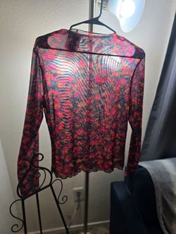 Mesh lace blouse