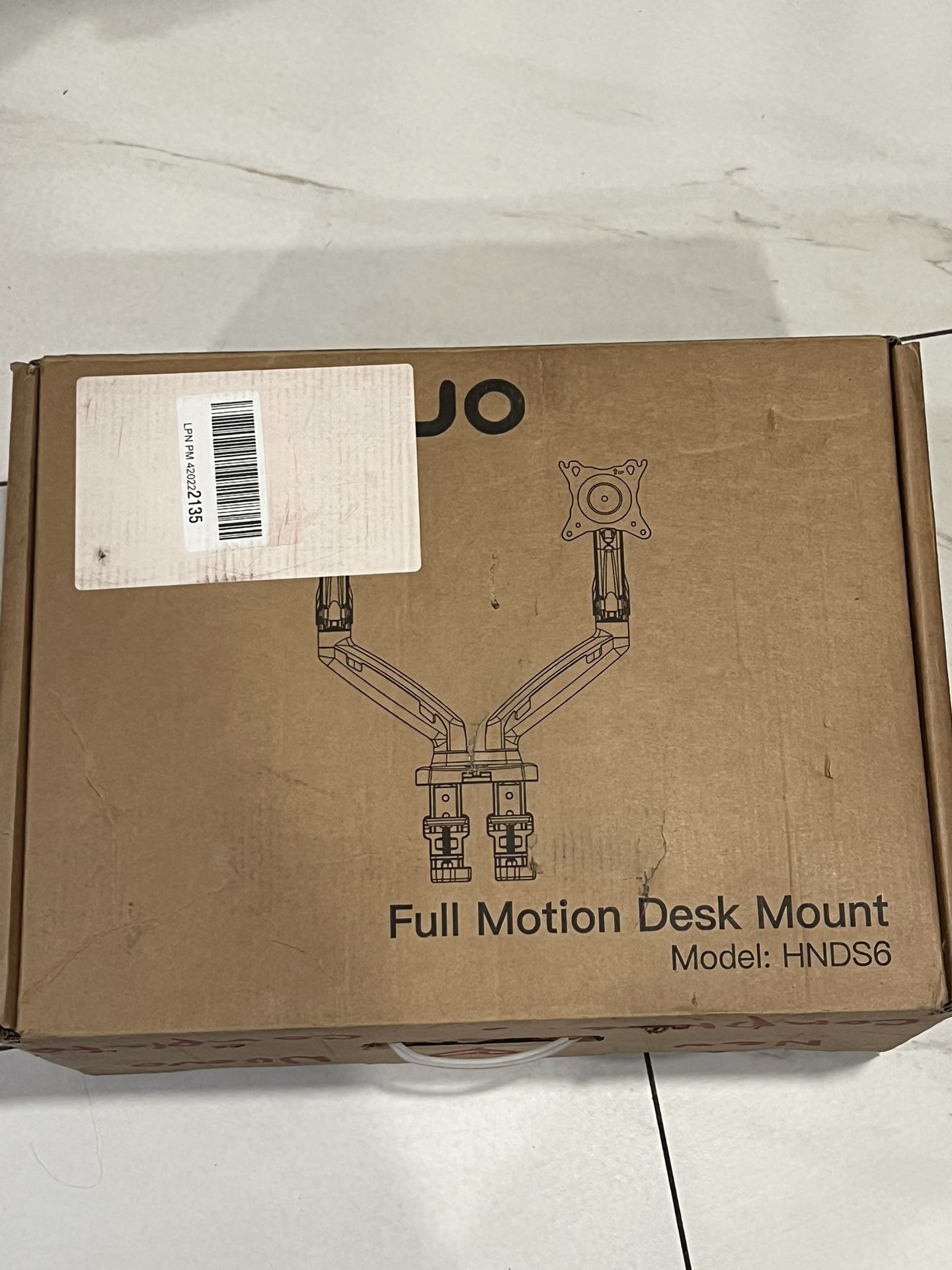 Full motion Dual Monitor desk Mount