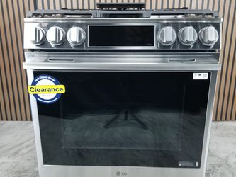 LG Appliances 30 Inch Slide-In Smart Gas Range with 5 Sealed Burners, 6.3 cu. ft. ProBake Convection® Oven, 22K BTU Burner (LSGL6337X-D-V577)