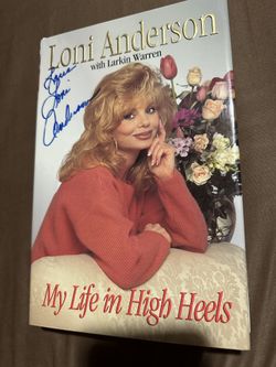 LONI ANDERSON signed MY LIFE IN HIGH HEELS 1995 1st Ed HC Book WKRP CINCINNATI