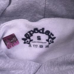 Sp5der Web Hoodie (Grey) – Size Small