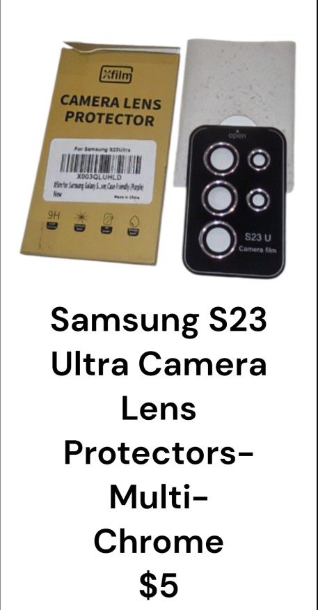 Samsung S23 Ultra Camera Lens Protectors-Multi-chrome