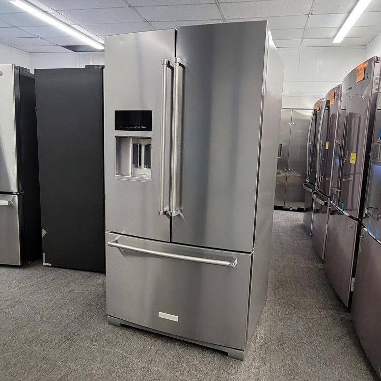 NEW Kitchenaid French Door Refrigerator Open Box / Floor Model Guaranteed with 90 Day Warranty 