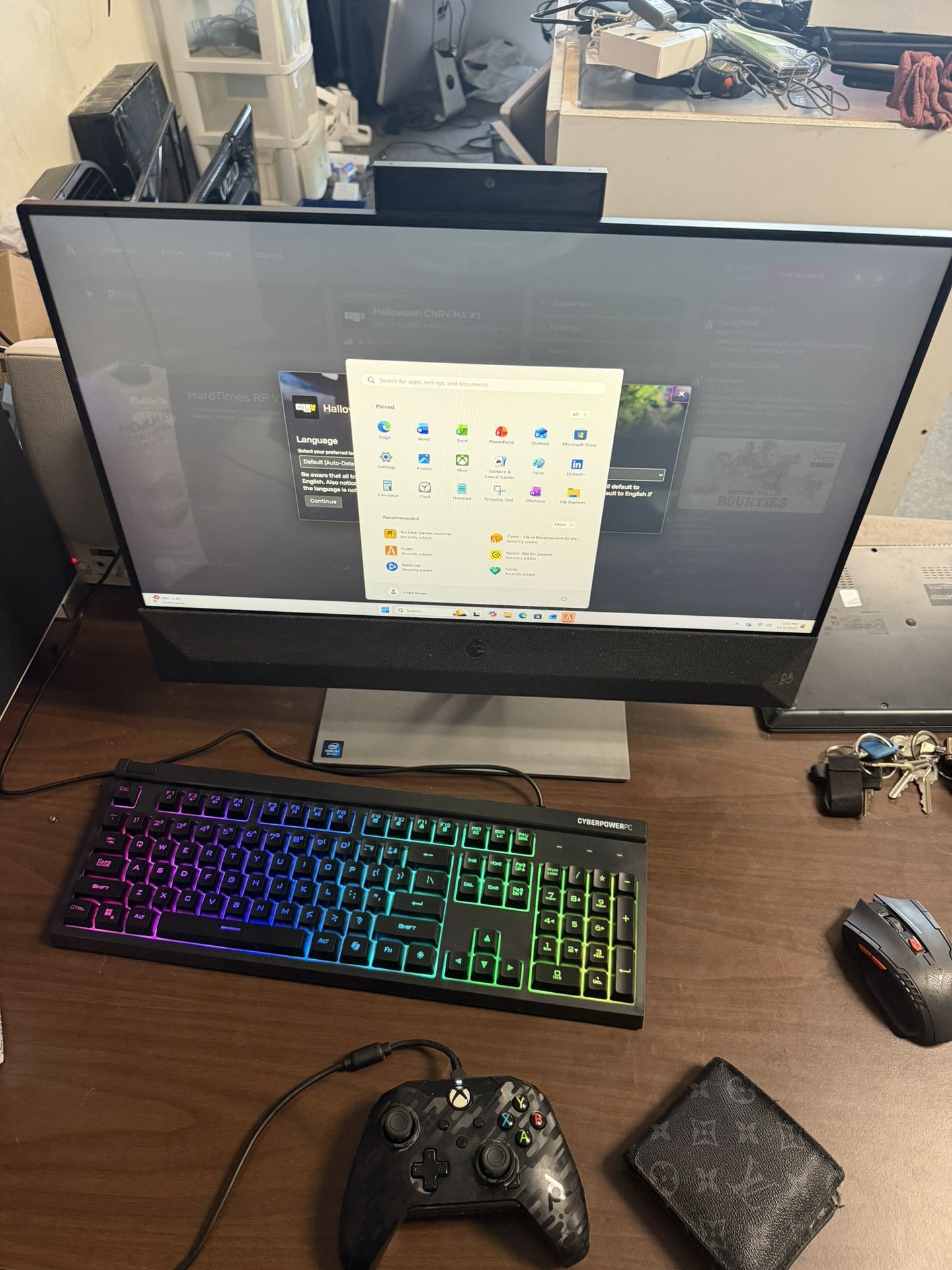 HP TOUCHSCREEN ALL IN ONE DESKTOP COMPUTER WINDOWS 11 PRO