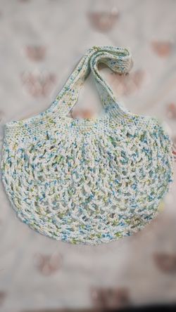 Handmade Crochet Mesh Market Bag