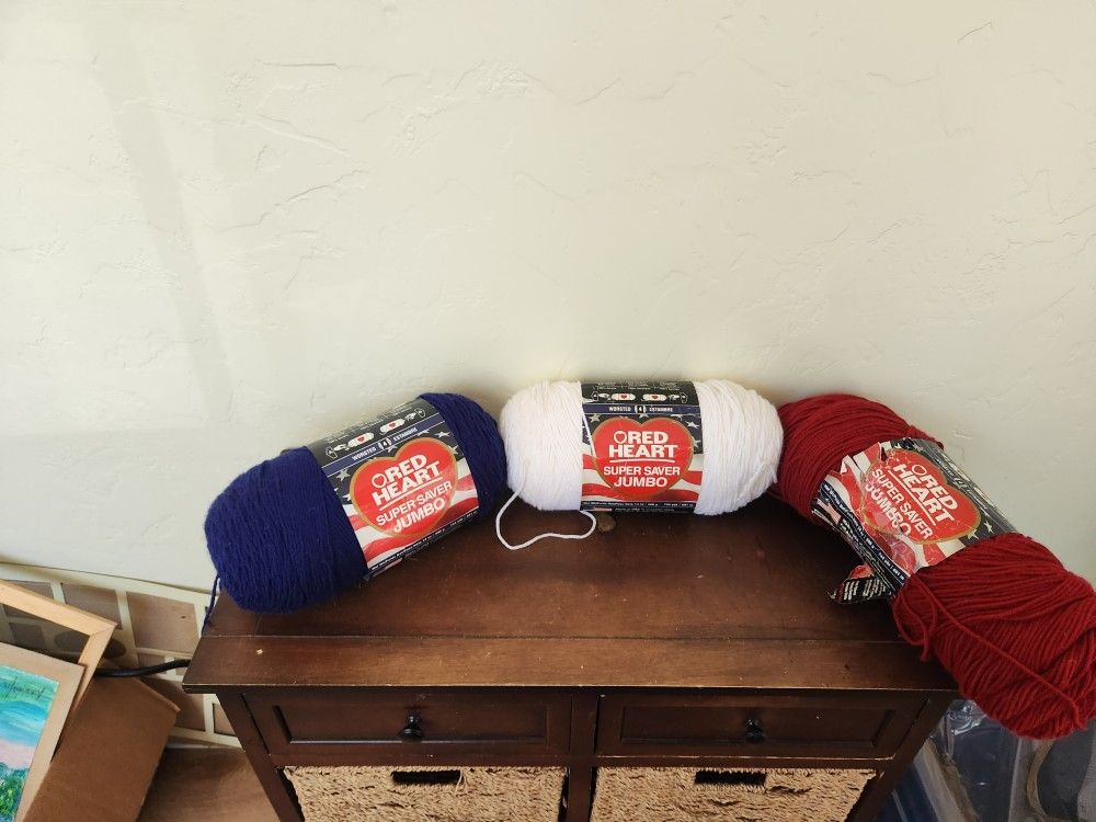 Red, White And Blue yarn