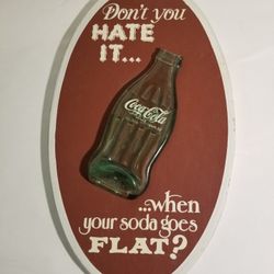 Flat Coca Cola Bottle Sign
