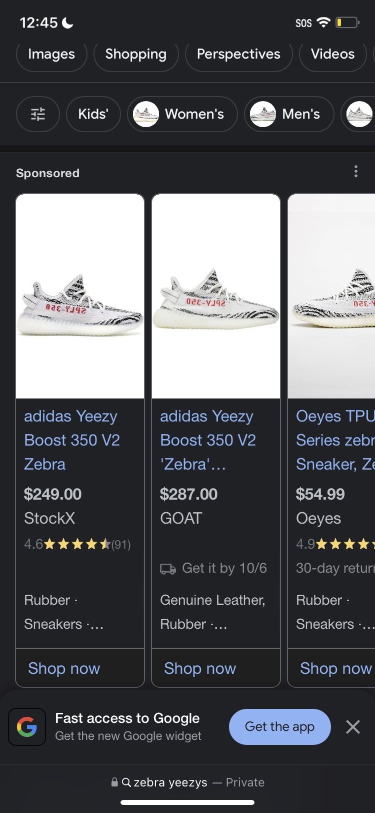 Zebra Yeezys