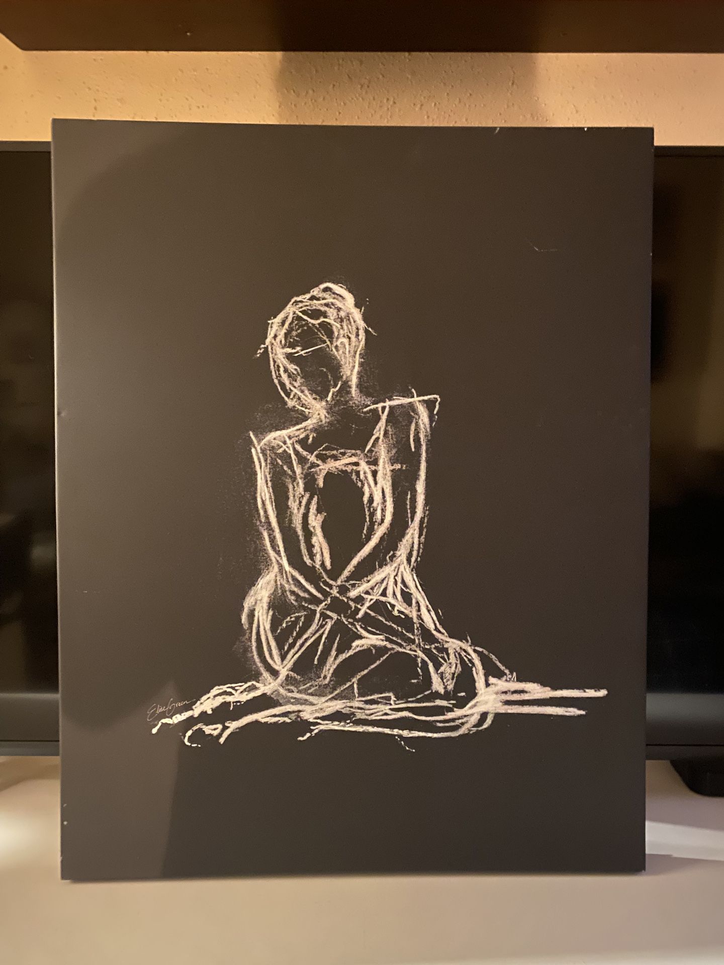 Canvas Wall Art/Female Figure Sketch