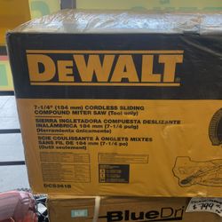 DEWALT CORDLESS SLIDING COMPOUND MITER SAW